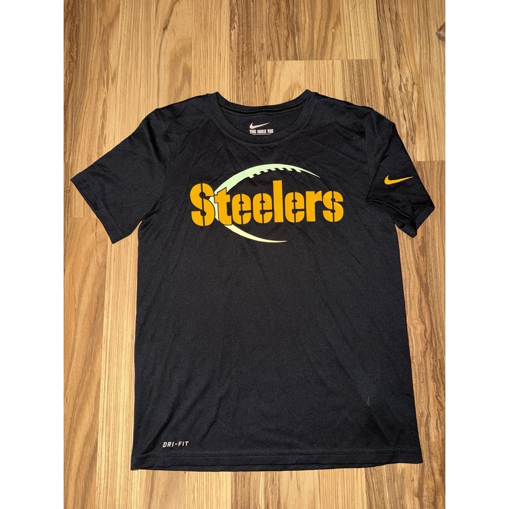 Pittsburgh Steelers NFL Nike Tee Dri-FIT Youth Tee Sz M Medium 10/12